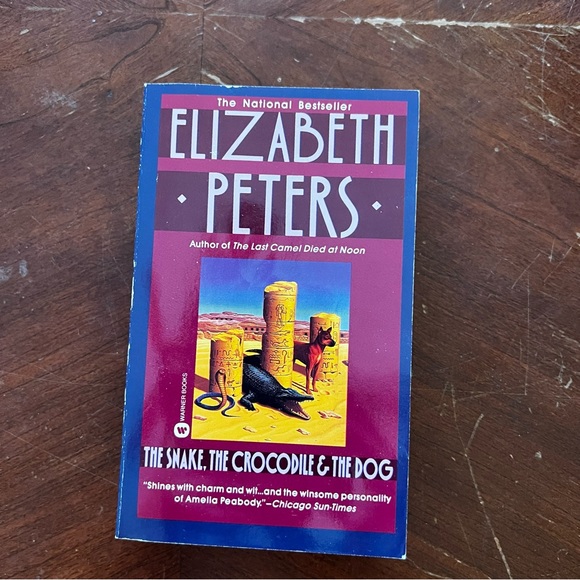 3 for $15: Set of four Elizabeth Peters paperback books with case - Picture 5 of 6